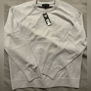NWT - Banana Republic merino crewneck sweater. Light grey large.